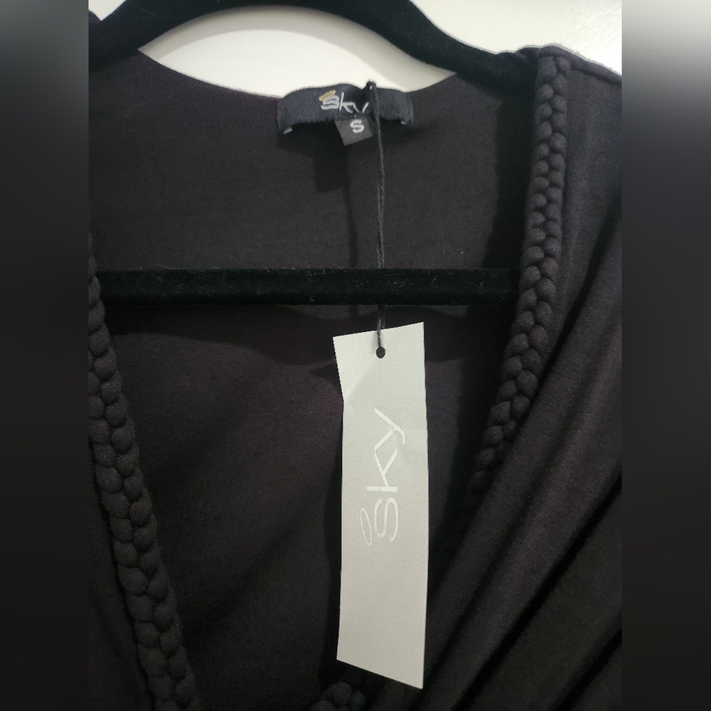 Sky Brand Black Braided Women's Top - Picture 3 of 7